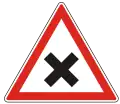 A-027 Yield to the right at next intersection