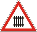 A-038 Level crossing with gates or barriers