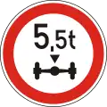 C-024 Axle weight limit