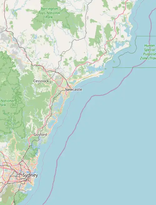 Mount Hutton is located in the Hunter-Central Coast Region