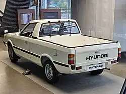 Hyundai Pony Pickup (Rear View)