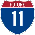 Future Interstate 11 marker