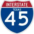 Interstate 45 marker