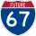 Future Interstate 67 marker