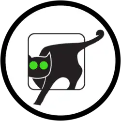 The badge of Unit 669 heliborne Combat Search and Rescue (CSAR), nicknamed "Flying Cats"