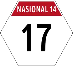 National route 17 in Region 14 (Central Java)