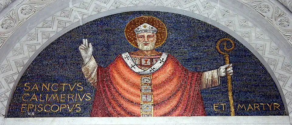 19th century mosaic of Calimerius