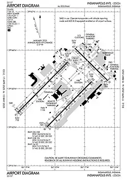 FAA airport diagram as of April 2025