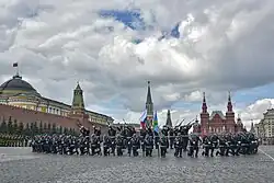 The school drill team.