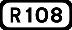 R108 road shield}}