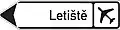 Route indicator to specific destination (airport)