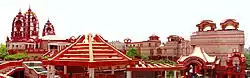 Panoramic view of ISKCON Temple