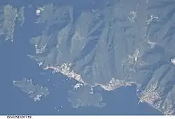 Chaguaramas seen from space