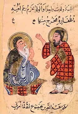 Ibn Bakhtīshūʿ and a pupil.
