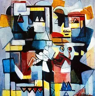 Kodra, The date, 1987 oil on canvas, 80x100&nbsp;cm