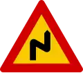 Dangerous curve first to right