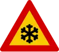 Risk of ice on road