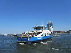 IJ ferry 56 between the Centraal Station and the IJplein.