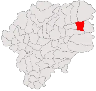 Location in Bistrița-Năsăud County