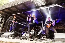 In Vain at the Dark Troll festival 2025 in Germany.