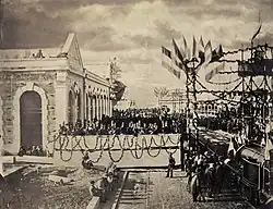 Toulouse-Matabiau station created by the Pereires for the Chemins de fer du Midi, 1857