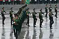 An honor guard performance in Ashgabat.