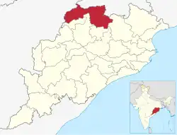 Location in Odisha