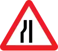 Reduced Carriageway Left Lane(s) Reduced