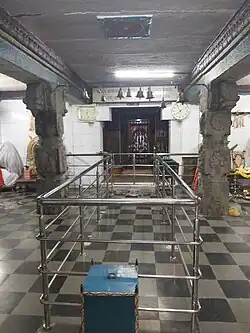 Inside View of the Varadaraja Swamy temple in Singapura