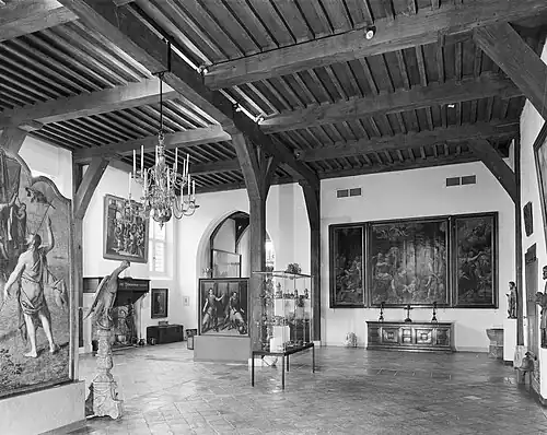 The triptych as it was shown in 1970