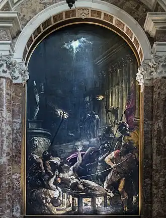 The Martyrdom of Saint Lawrence (1558), by Titian, Church of the Jesuits, Venice