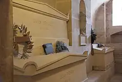 Tomb of Louis Braille, above that of Jean Perrin