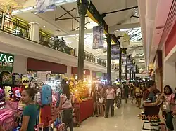 Interior of Tutuban Center Main Building with the existing columns of the old Tutuban station
