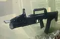 Another angle of the rifle placed underwater at Interpolitex 2013.