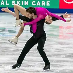 Ioulia Chtchetinina and Michał Woźniak at the 2025 World Championships