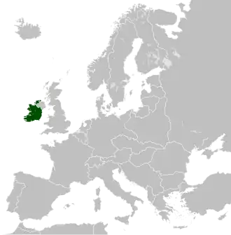 The Irish Free State (green) in 1929