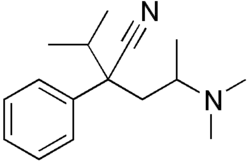 Chemical structure of isoaminile.