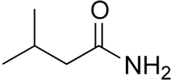 Skeletal formula of isovaleramide