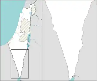 September 2012 southern Israel cross-border attack is located in Southern Negev region of Israel