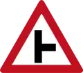 Side road on the right ahead
