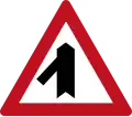 Minor road merging from the left