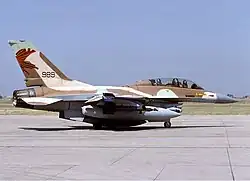 An F-16B Netz of 144 Squadron "Phoenix" at Izmir Air Station in Turkey 2001