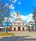 Church in central park of Itagüí
