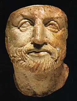 Portrait of Philip carved in Ivory