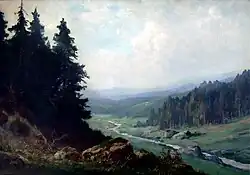 Black Forest landscape by J. Metzler