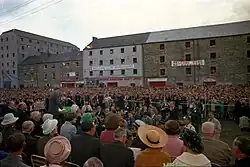 U.S. president John F. Kennedy addressed the people of New Ross.