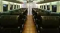 Leather seats, JR Kyushu 885 series.