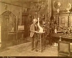 Jean-Léon Gérôme in his Paris studio, c. 1885–1890