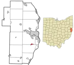 Location of New Alexandria in Jefferson County, Ohio