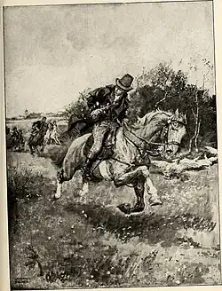 Jerry Abershaw, chased by the King' dragons